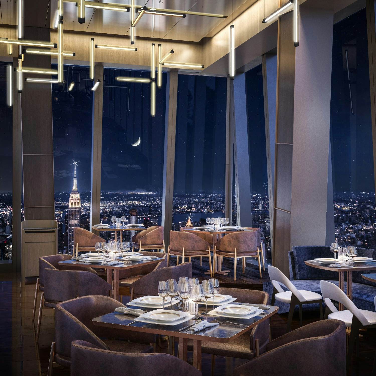 This 101st Floor Restaurant Will Have Stunning Views Of New York City   Dining Room 